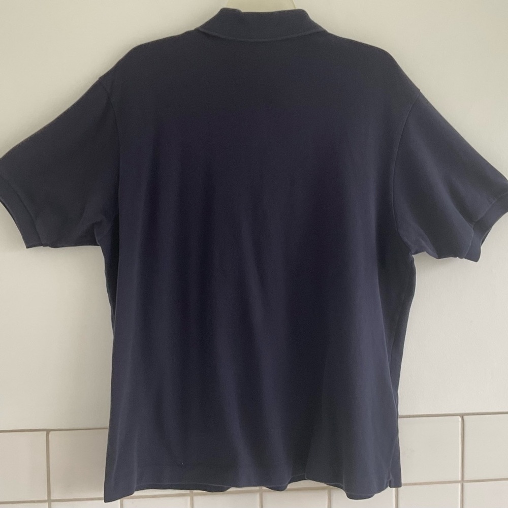 Lacoste Men's Navy Blue Polo Shirt Size: 7 - Picture 2 of 7